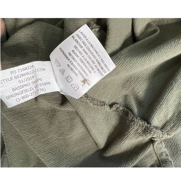 redhead brand co. men polo shirt 3/4 button short sleeve green sz xl - Picture 8 of 10